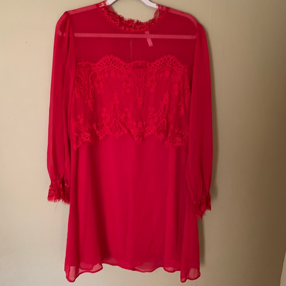 Xhilaration red lace dress